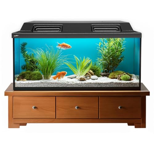 ZooPaul Aquarium Abdeckung 100x40 mit 2X LED T8 Beleuchtung 15W Terrarium Haube Deckel von ZooPaul