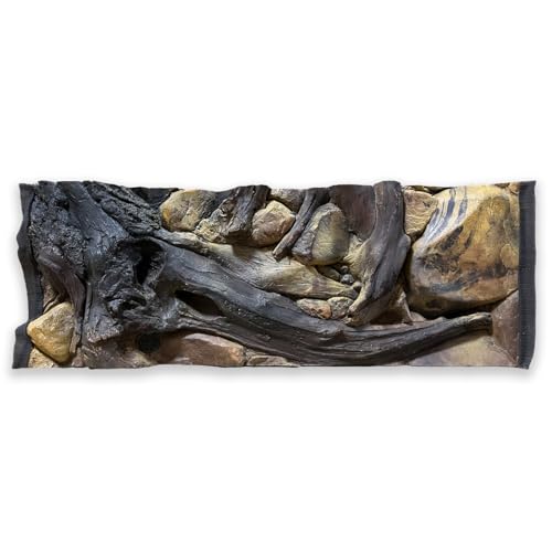 ZooPaul Aquarium Rückwand 3D 100x40cm 100x50cm 100x60cm Terrarium Hintergrund Fels Stein Wurzel Struktur Amazonas NEU von ZooPaul