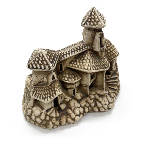 ZooPaul Keramik Deko Dekoration Aquarium Terrarium Ruine Burg Schloss Gebäude 18x13x16cm (L/B/H) von ZooPaul