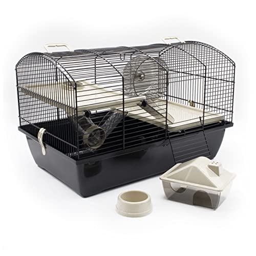 Nagerkäfig Victor 2+ Beige 51x33x33 cm Hamster Maus Rennmaus Käfig Zubehör NEU Spielzeug von ZooPaul