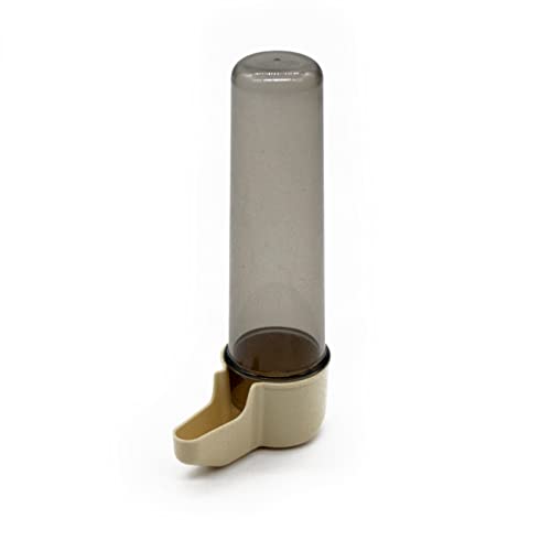 ZooPaul Trinkflasche Trinkröhrchen Wasserflasche Vogelkäfig Napf Feeder Spender beige von ZooPaul