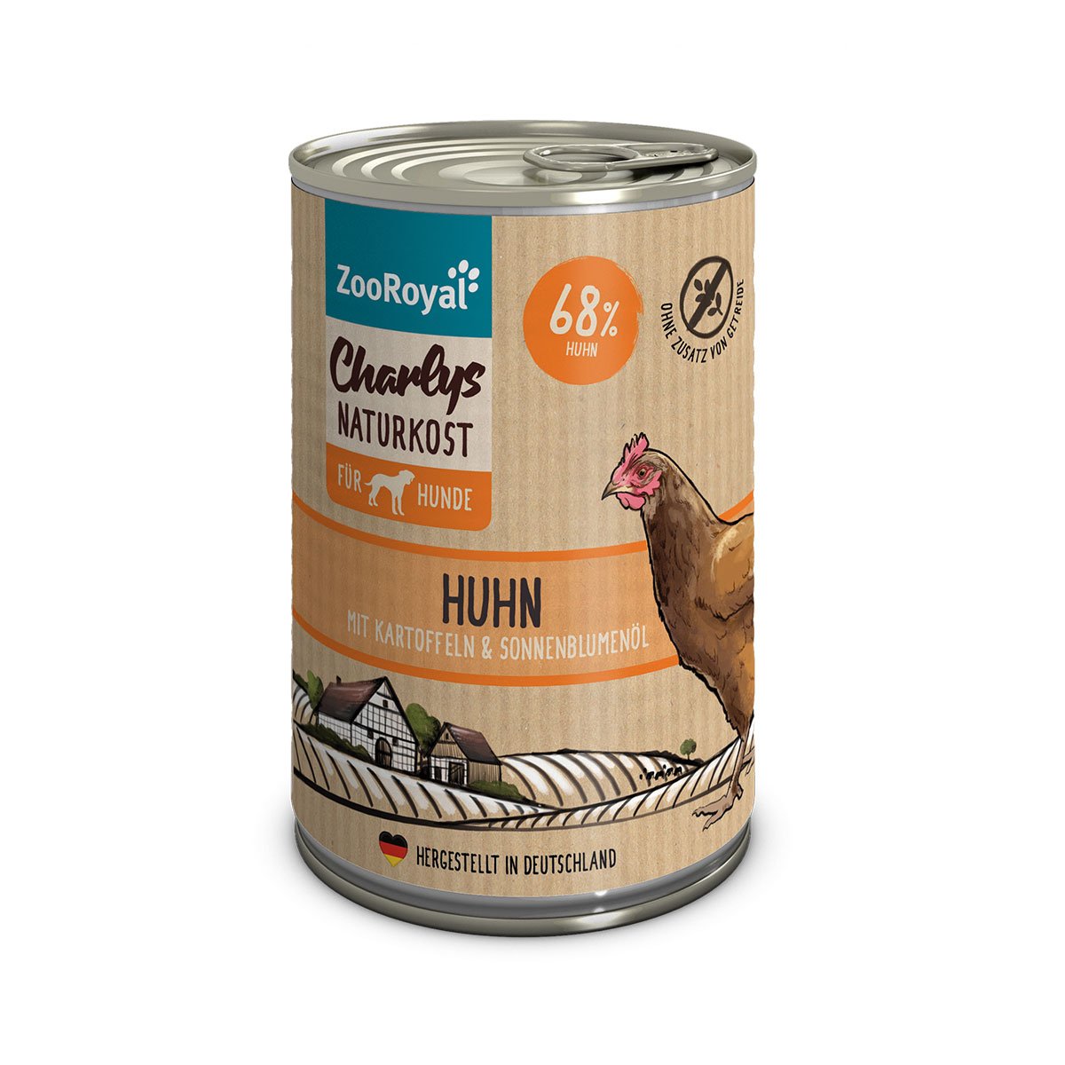 ZooRoyal Charlys Naturkost Huhn, Kartoffeln & Sonnenblumenöl 400g von ZooRoyal Charlys Naturkost