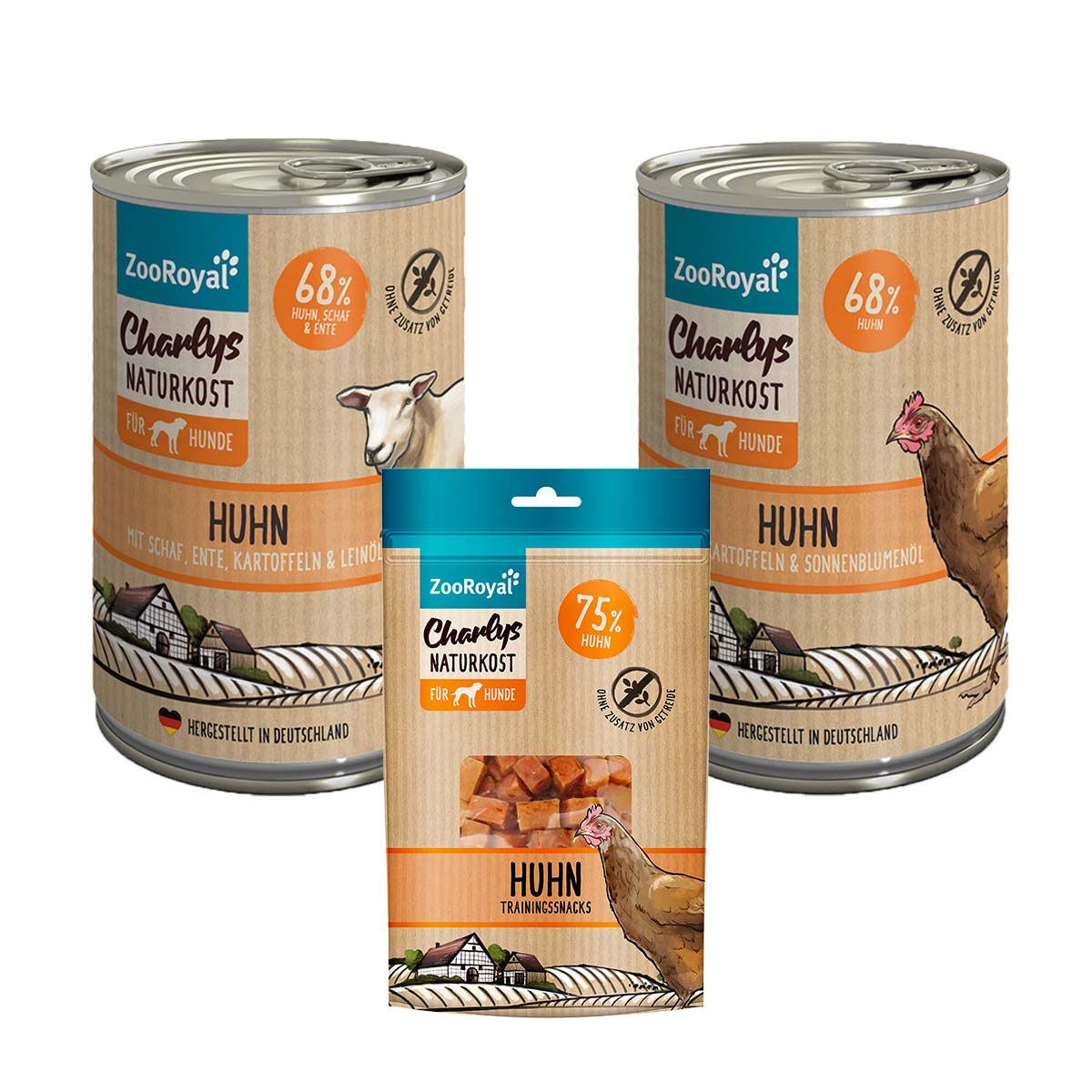 ZooRoyal Charlys Naturkost Probierpaket von ZooRoyal Charlys Naturkost