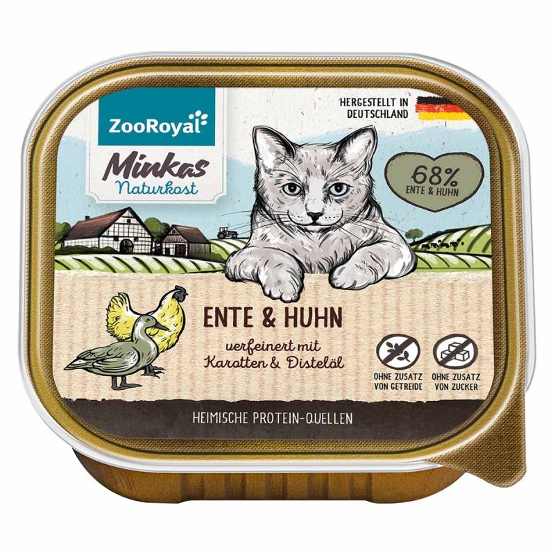 ZooRoyal Minkas Naturkost Ente und Huhn mit Karotten 100g von ZooRoyal Minkas Naturkost