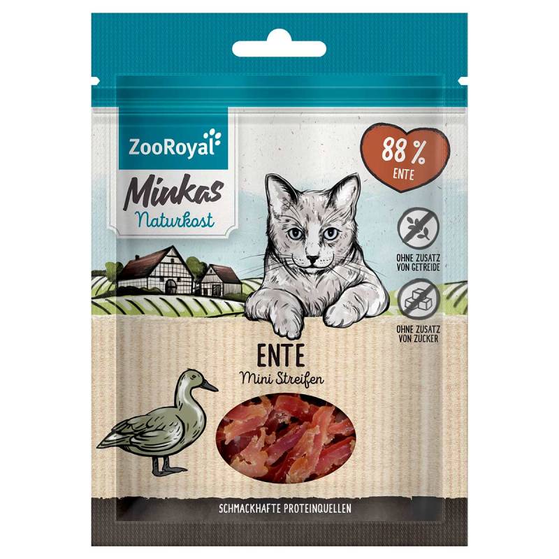 ZooRoyal Minkas Naturkost Mini Streifen Ente 50g von ZooRoyal Minkas Naturkost