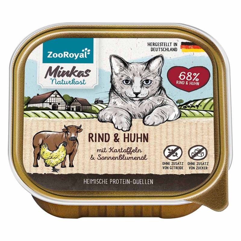 ZooRoyal Minkas Naturkost Rind und Huhn mit Kartoffeln 100g von ZooRoyal Minkas Naturkost