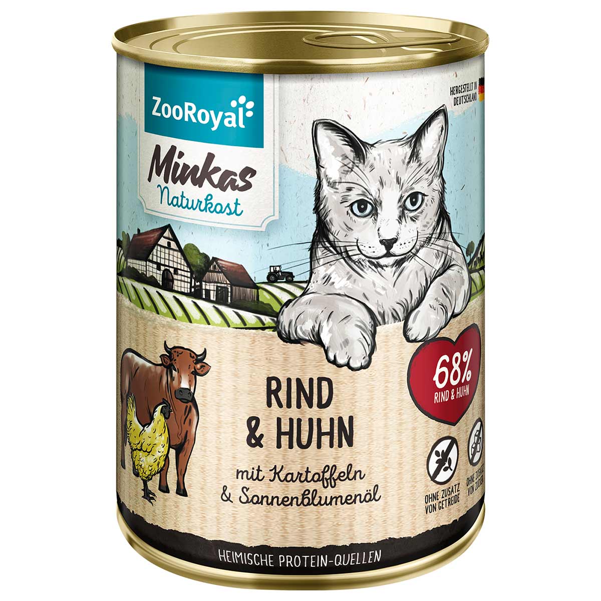 ZooRoyal Minkas Rind und Huhn mit Kartoffeln 400g von ZooRoyal Minkas Naturkost