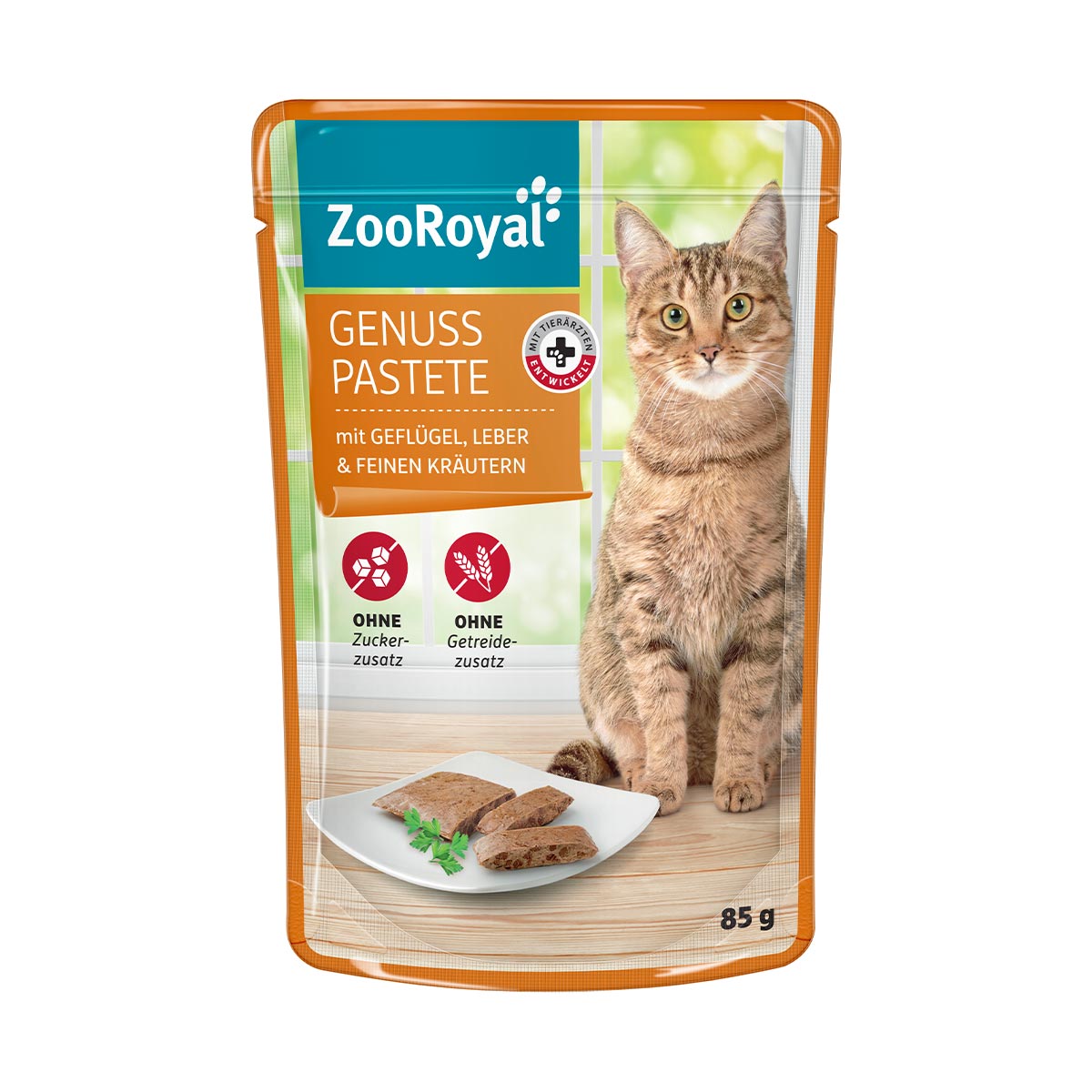 ZooRoyal Genuss Pastete mit Geflügel und Leber 24x85g von ZooRoyal