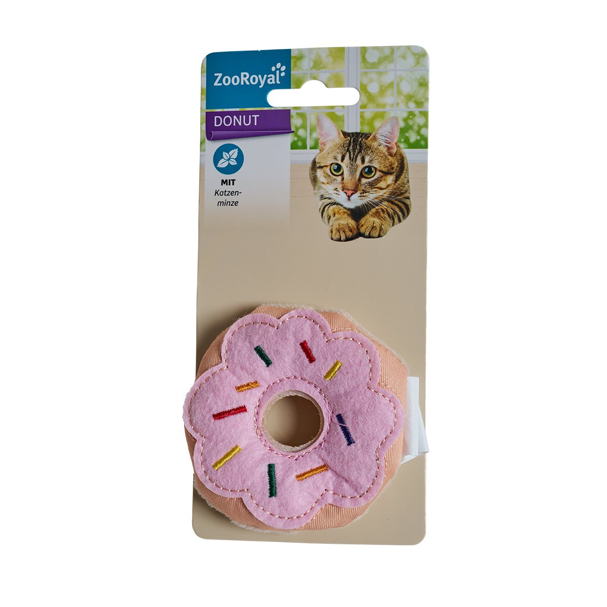 ZooRoyal Katzenspielzeug Donut mit Katzenminze von ZooRoyal