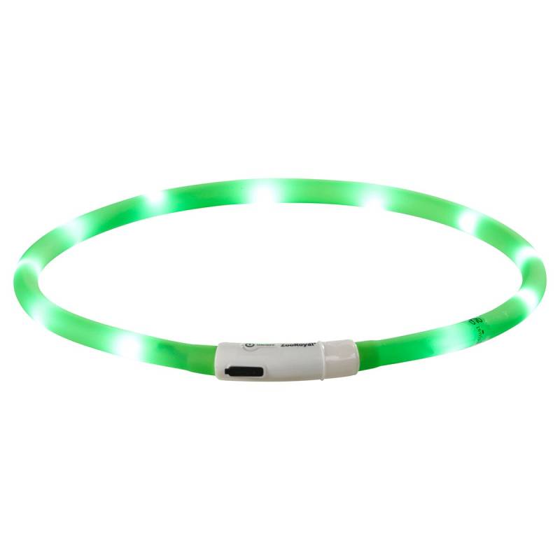 ZooRoyal LED Leuchthalsband USB grün von ZooRoyal