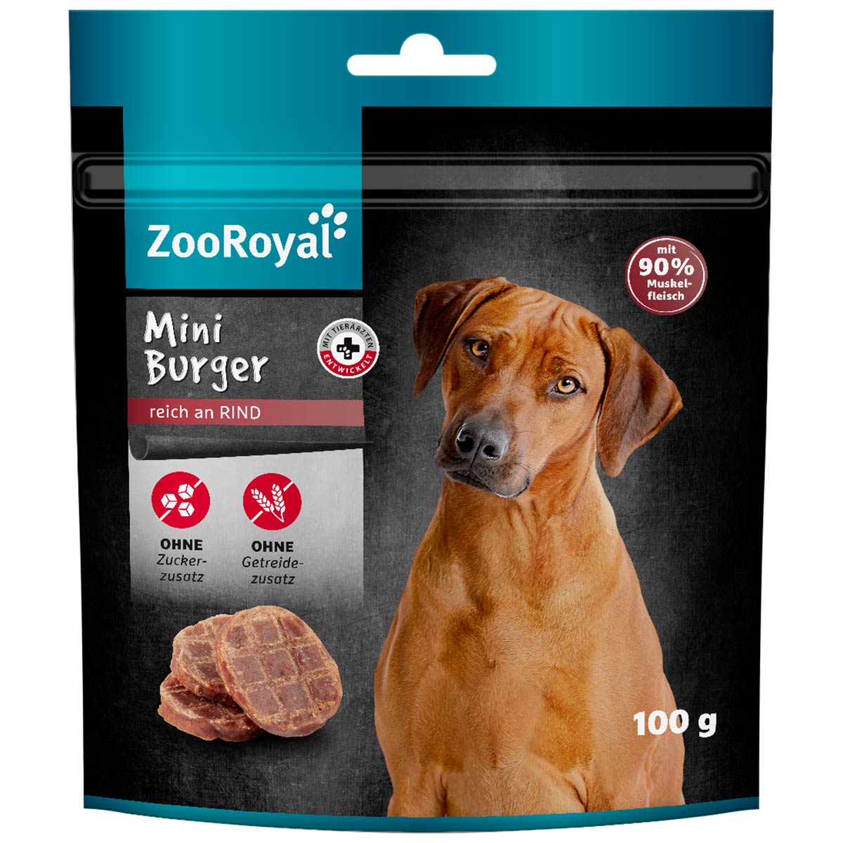 ZooRoyal Mini Burger reich an Rind 4x100g von ZooRoyal