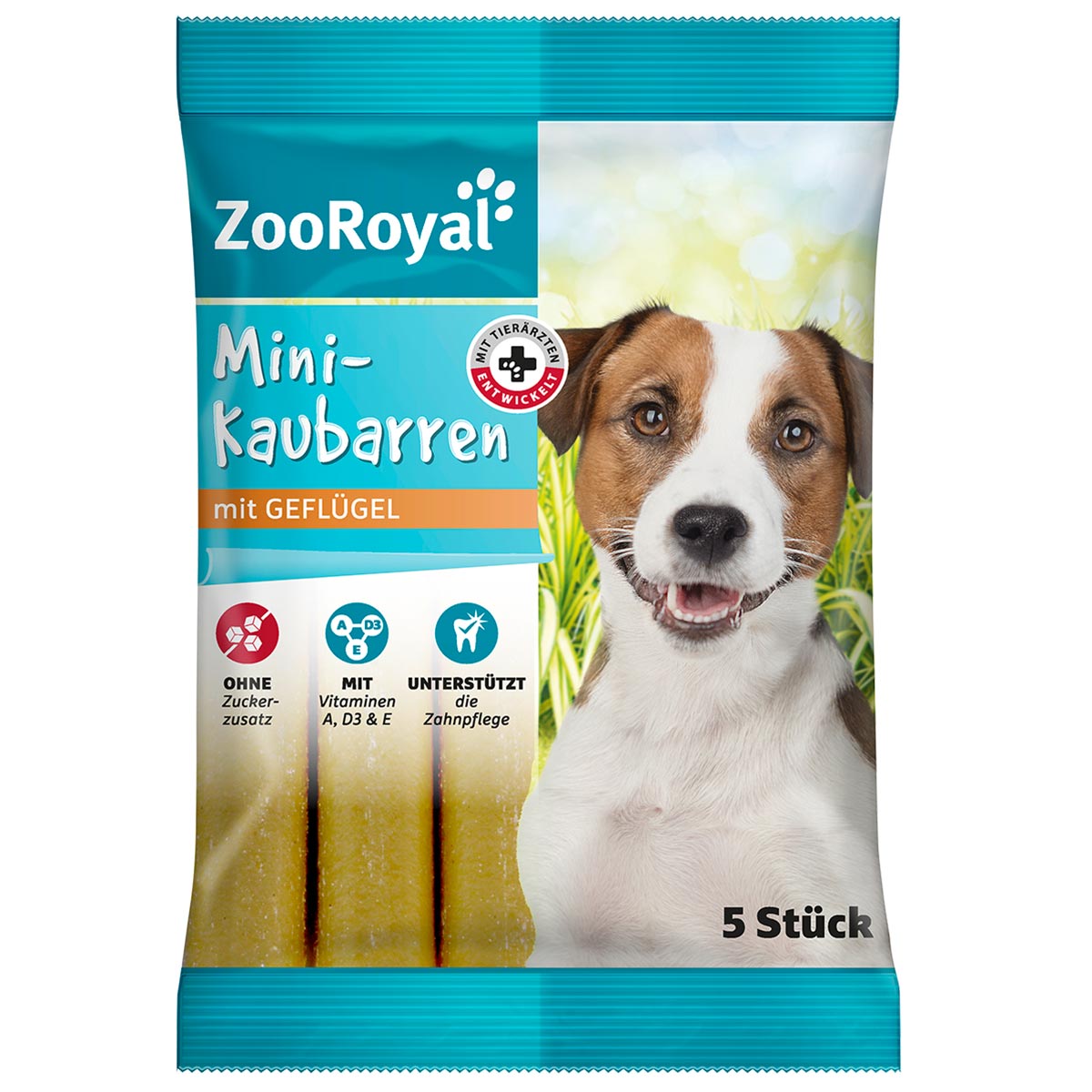 ZooRoyal Mini Kaubarren mit Geflügel 3x250g von ZooRoyal