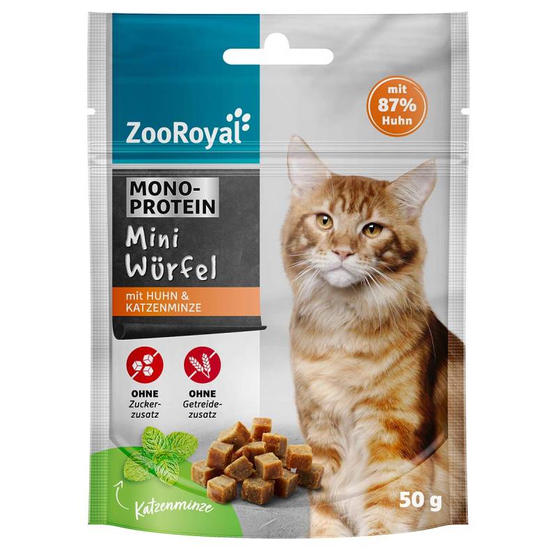 ZooRoyal Mini Würfel mit Huhn & Katzenminze 50g von ZooRoyal