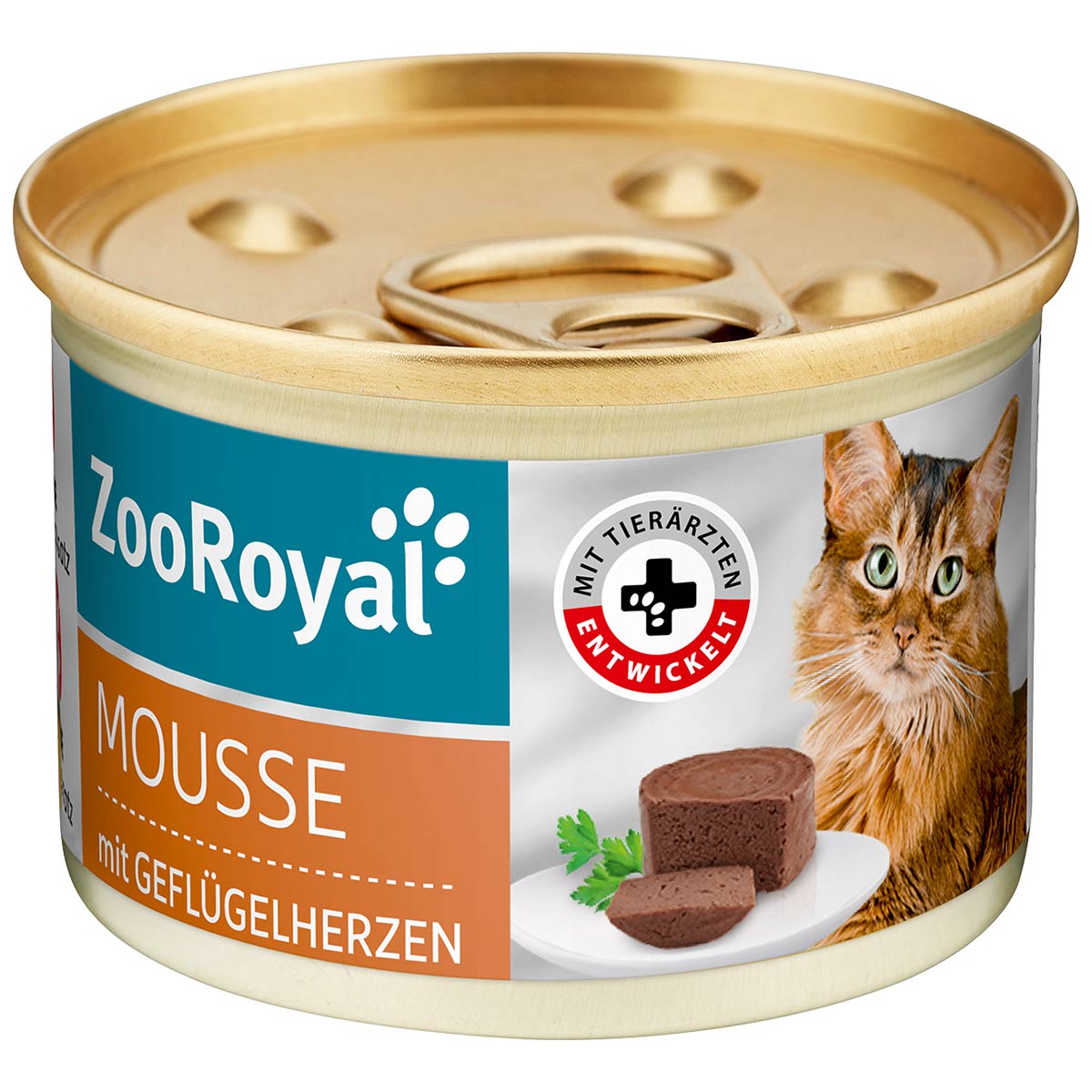 ZooRoyal Mousse mit Geflügelherzen 12x85g von ZooRoyal