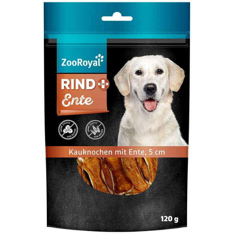 ZooRoyal Rind+ Kauknochen mit Ente 5cm 120g von ZooRoyal