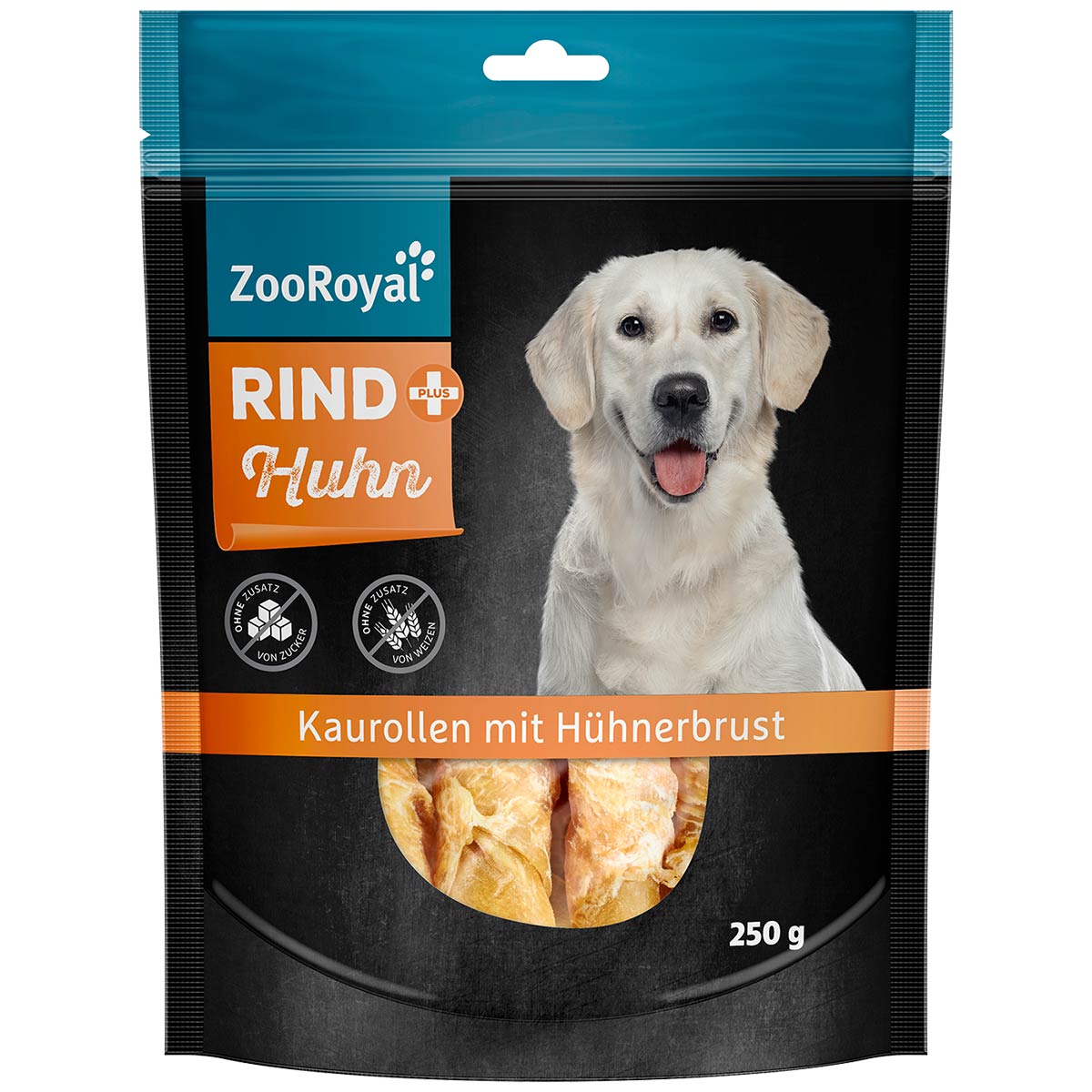 ZooRoyal Rind+ Kaurollen mit Hühnerbrust 250g von ZooRoyal