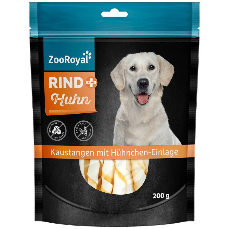 ZooRoyal Rind+ Kaustange mit Hühnchen-Einlage 200g von ZooRoyal