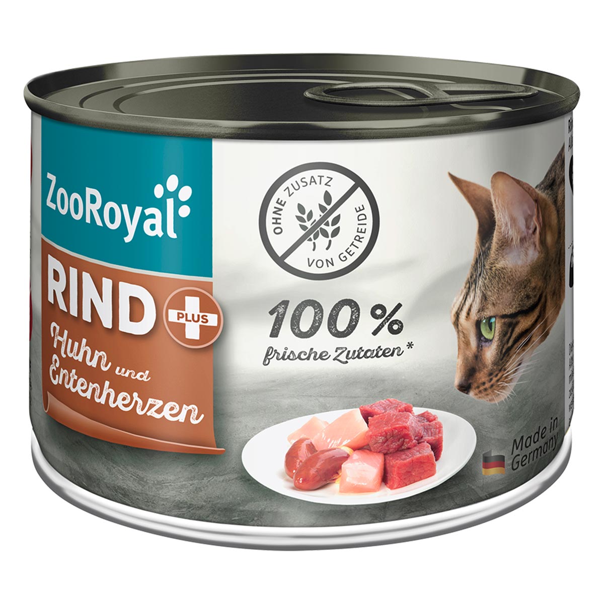 ZooRoyal Rind + Huhn & Entenherzen 12x200g von ZooRoyal