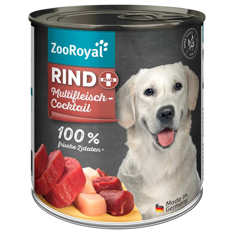 ZooRoyal Rind + Multifleischcocktail 6x800g von ZooRoyal