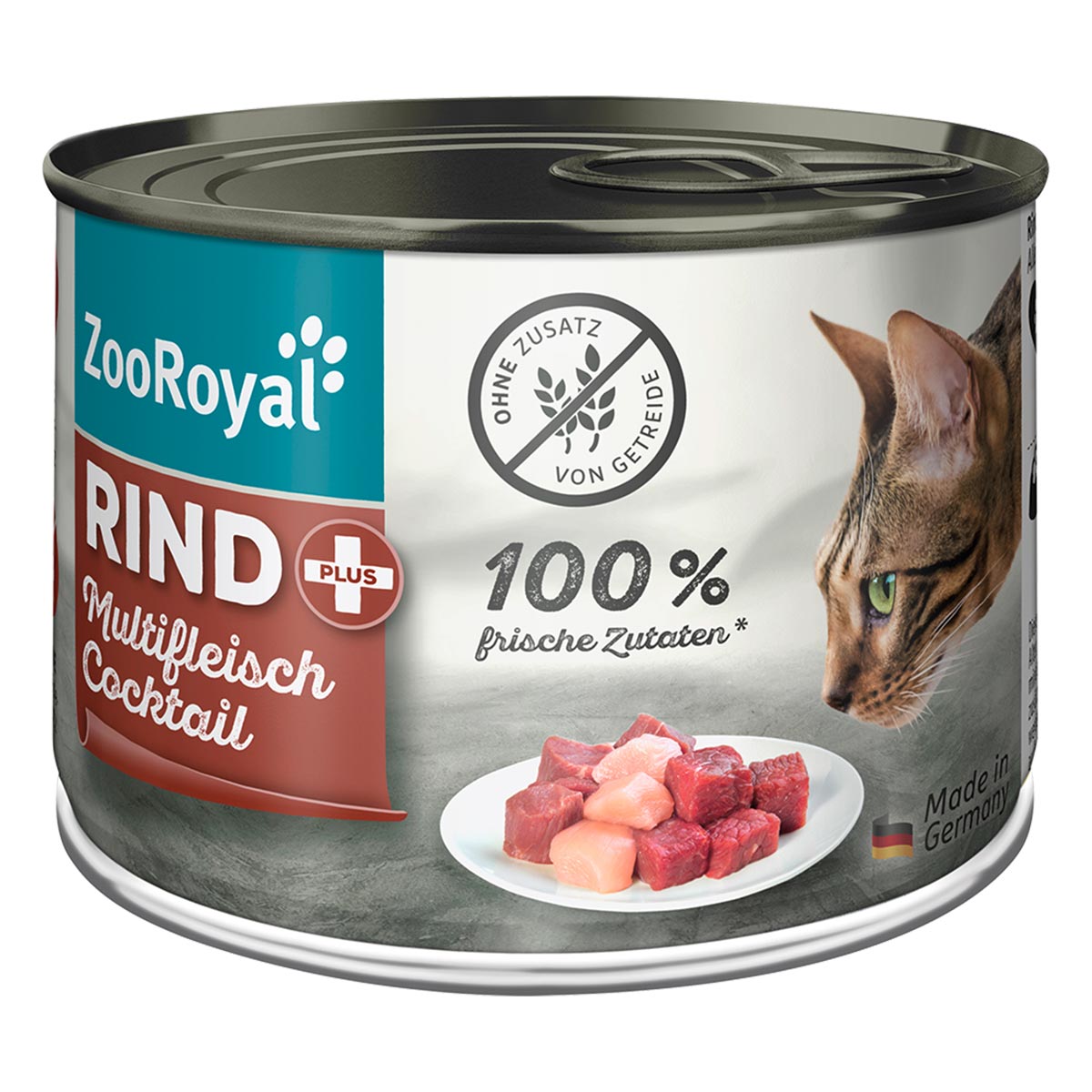 ZooRoyal Rind + Multifleischcocktail Katze 12x200g von ZooRoyal