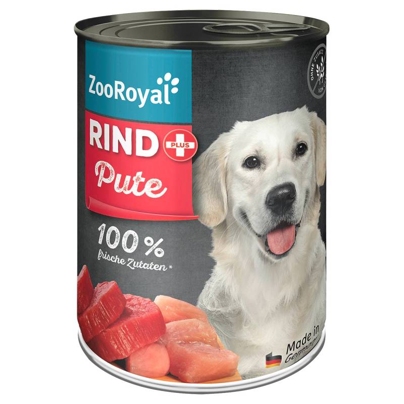 ZooRoyal Rind + Pute 6x400g von ZooRoyal