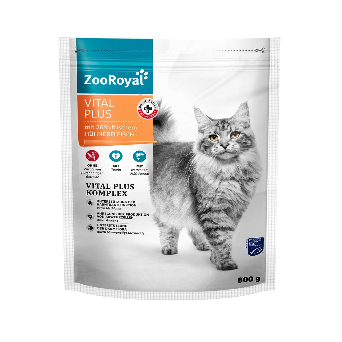 ZooRoyal Vital Plus mit frischem Hühnerfleisch 800g von ZooRoyal