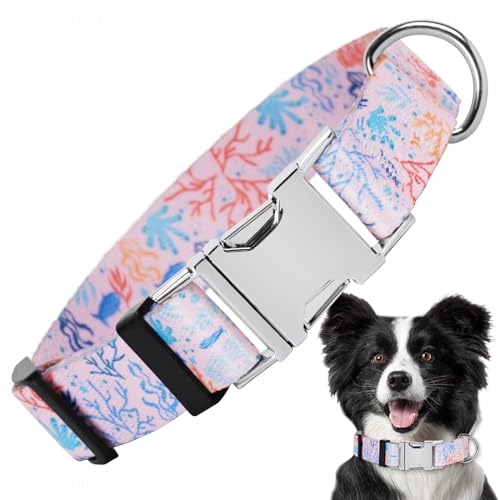 ZooZoo Verstellbares Hundehalsband, Schnellverschluss-Metallschnalle, Hundehalsband für mittelgroße Hunde, niedliches Haustier-Hundehalsband für Jungen und Mädchen mit einzigartigem Design, sicheres von ZooZoo