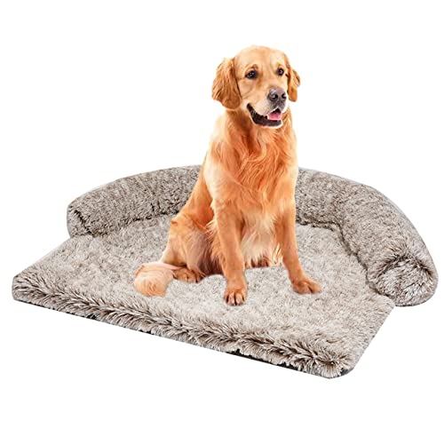 Calming Hundebett, Groß, Gemütlich, Matratze Mit 4cm Langem Plüsch Für Haustiere, Bequemes Sofa, Hundebett, Waschbar, Rutschfest, Kissen Für Kleine, Mittelgroße Und Große Katzen, Hunde von Zoomlie