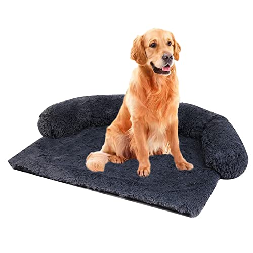 Calming Hundebett, Groß, Gemütlich, Matratze Mit 4cm Langem Plüsch Für Haustiere, Bequemes Sofa, Hundebett, Waschbar, Rutschfest, Kissen Für Kleine, Mittelgroße Und Große Katzen, Hunde von Zoomlie