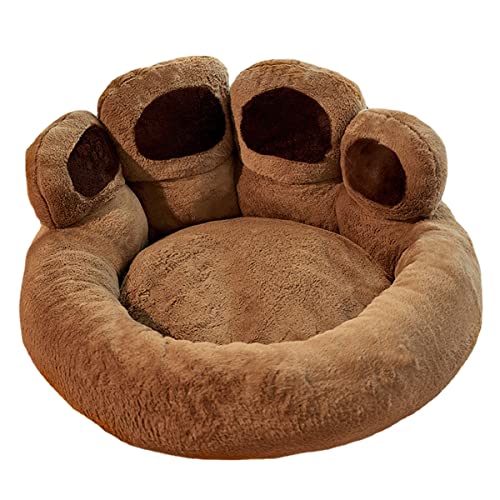 Zoomlie Hundehütte, Katzenhütte, warm, tiefschlafend, klein, 55 cm, Braun von Zoomlie