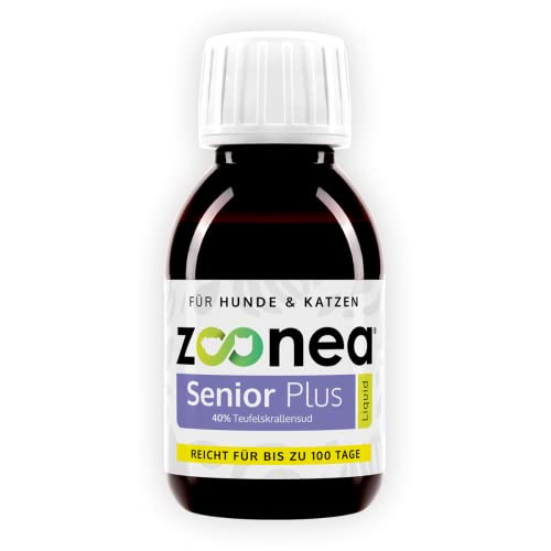 Zoonea® Senior Plus Liquid 100ml - Gelenk & Beweglichkeitsunterstützung für Hunde & Katzen | 40% afrikanische Teufelskrallenwurzel mit praktischer Dosierpipette von Zoonea