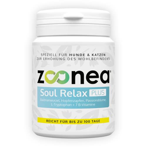 Zoonea® Soul Relax 100 Tabs - Wohlbefinden & Vitalität für Hunde & Katzen | Perfekt abgestimmte Kräutermischung für bis zu 100 Tage von Zoonea