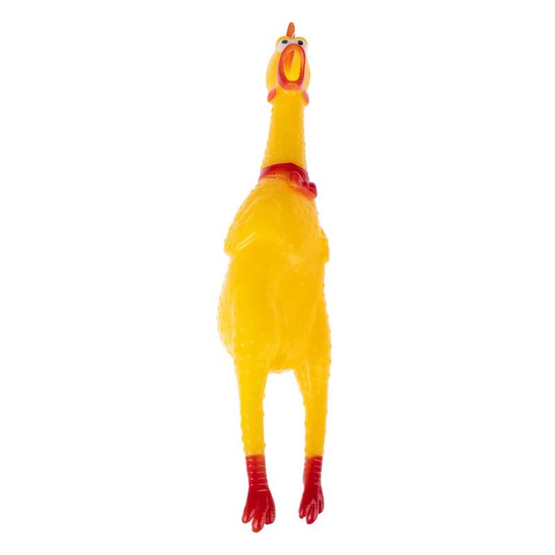 zooplus Basics Quietsch-Huhn - Größe M: L 30 x B 7 x H 6,5 cm von Zooplus Basics