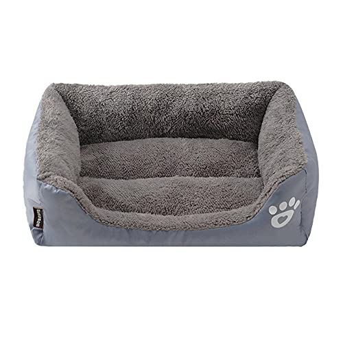 Zoyay hundebett für Haustiere Hunde/Katze betten Vier Jahreszeiten einsetzbar Waschbar hundekörbchen Isomatte Kann Hundekissen für Auto, Bett, Hundekäfig, Sofas-Grau_XL von Zoyay