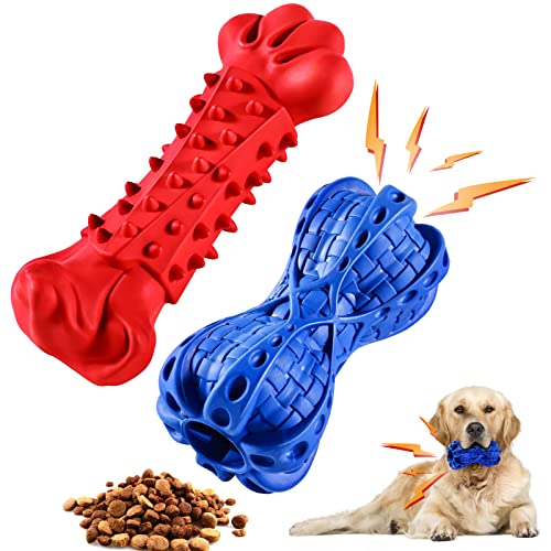 Zoybis Hundespielzeug für Aggressive Kauer Groß Mittel Nahezu unzerstörbar Super Kau Hundespielzeug Quietschend Hund von Zoybis