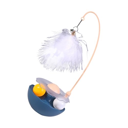 Interactive Cat Feather Toys, Pet Toy With Exercise Balls, Kitten Teaser Bells, Interactive Catnip Toys, Roller Tracks Cat Toy, Exercise Ball Cat Toy, Feather Teaser For Kittens, Indoor Cat Play Toys, von Zqkimzi