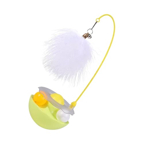 Interactive Cat Feather Toys, Pet Toy With Exercise Balls, Kitten Teaser Bells, Interactive Catnip Toys, Roller Tracks Cat Toy, Exercise Ball Cat Toy, Feather Teaser For Kittens, Indoor Cat Play Toys, von Zqkimzi