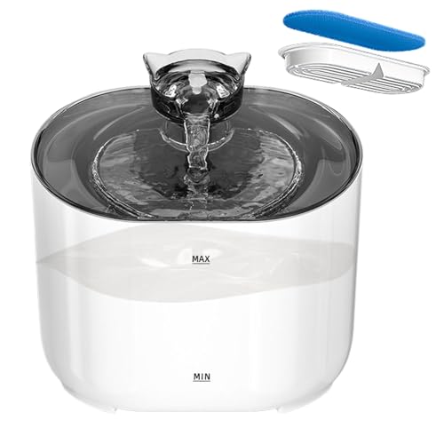 Katzen-Wasserbrunnen, automatischer Haustier-Trinkbrunnen mit mehrschichtigem Filter, leise zirkulierende Trinkstation für Hunde, Katzen, Zuhause, Reisen, Ausflüge, kurze Reisen, 18,7 x 16,3 x 14,3 cm Katzen-Wasserbrunnen, automatischer Haustier-Trinkbrunnen mit mehrschichtigem Filter, leise zirkulierende Trinkstation für Hunde, Katzen, Zuhause, Reisen, Ausflüge, kurze Reisen, 18,7 x 16,3 x 14,3 cm von Zqkimzi