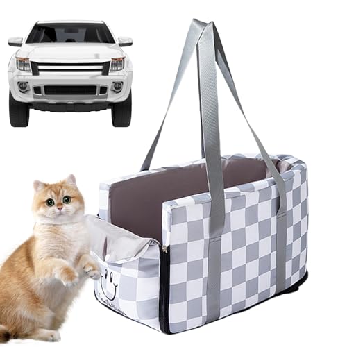 Pet Car Seat, Dog Car Seat for Pets, Pet Booster Car Seat, Dog Booster Seat for Car, Pet Seat for Car Safety, Car Seat for Small Dogs, Adjustable Pet Car Seat, Elevated Pet Car Seat von Zqkimzi