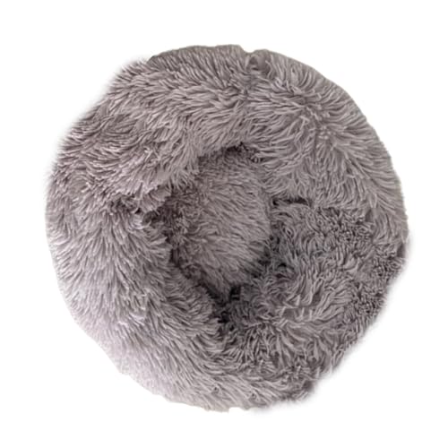 Plush Round Pet Bed, Soft Dog Calming Bed, Cuddler Pet Cushion Bed, Snooze Sleeping Kennel, Cozy Cat Bed, Small Dog Plush Bed, Calming Pet Bed for Kittens for Pet Snoozing, Sleeping, Napping, Resting von Zqkimzi