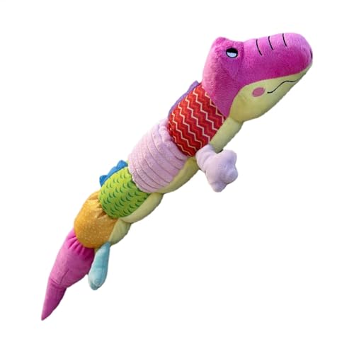 Zqkimzi Animal Dog Chew Toys for Puppies and Dogs - Soft Squeaky Crocodile and Caterpillar Toys for Small, Medium, and Large Breeds - Fun Interactive Play Pet Toy for Chewing and Entertainment von Zqkimzi