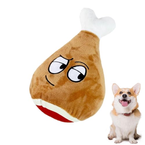 Zqkimzi Food Shape Dog Plush Toys, Plush Food Dog Toy, Dog Chew Food Plush Toy, Cute Food-Shaped Dog Toys, Squeaky Food Plush Dog Toy, Food-Themed Dog Plush, Soft Dog Food Plush Toys von Zqkimzi