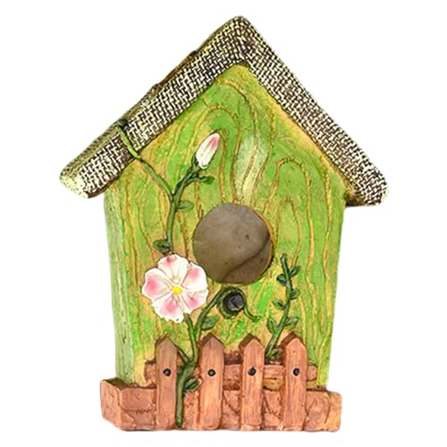 Zqkimzi Hängender Unterschlupf, Widerstandsfähiges Vogelhaus-Ornament, Hängendes Vogelhaus, Multifunktionales Vogelhaus, Baumkronen-Ornamente, Lebensraum Für Vögel Im Freien Handgeschnitztes von Zqkimzi