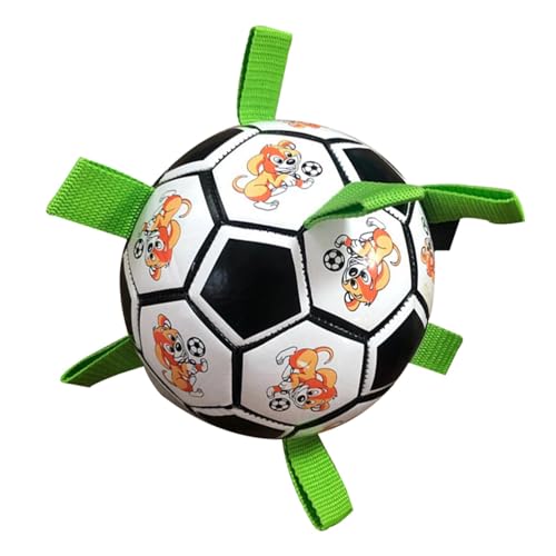 Zqkimzi Hundetrainings-Fußball, interaktiver Fußball für Hunde, Hunde-Fußball am Seil, perfektes Hundespielzeug für Langeweile, Hundespielzeug für kleine und mittelgroße Rassen, für Zerrspiele, von Zqkimzi