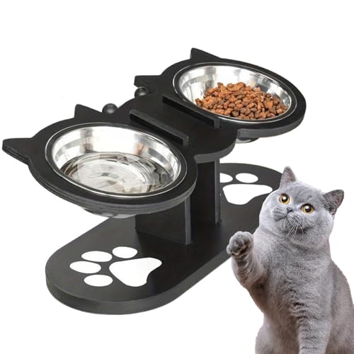 Zqkimzi Katzenfutter Und Wassernapf Set - Verstellbarer Hundenapf | Haustierzubehör Für Täglichen Gebrauch Kitten Welpen Ältere Tiere Mehrkatzenhaushalte Innen- Und Außenbereich Trink- Und Zqkimzi Katzenfutter Und Wassernapf Set - Verstellbarer Hundenapf | Haustierzubehör Für Täglichen Gebrauch Kitten Welpen Ältere Tiere Mehrkatzenhaushalte Innen- Und Außenbereich Trink- Und von Zqkimzi