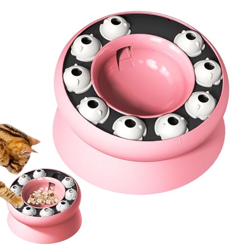 Zqkimzi Langsamfressnapf Für Katzen,Rotierender Tröpfel Napf Für Katzen - Interaktives Fütterungsspiel Fressnapf Bei Schlingen Für Trockenfutter Schnellfresser Langeweile Zuhause Outdoor Zqkimzi Langsamfressnapf Für Katzen,Rotierender Tröpfel Napf Für Katzen - Interaktives Fütterungsspiel Fressnapf Bei Schlingen Für Trockenfutter Schnellfresser Langeweile Zuhause Outdoor von Zqkimzi
