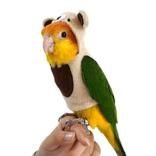 Zqkimzi Multi-Purpose Parrot Clothes, Warm Parrot Costume, Role-Playing Bird Outfit, Festival Bird Clothing, Adorable Bear Shape Parrot Costume for Family Gatherings and Role-Playing von Zqkimzi