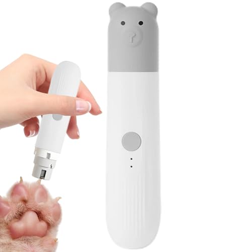 Zqkimzi Rechargeable Dog Nail Grinder, Electric Pet Nail Trimmer, Professional Pet Nail Grinder, Dog and Cat Nail Trimmer, LED Dog Nail Grinder, Smooth Grooming Nail Grinder, for Pets, Cats, Dogs von Zqkimzi