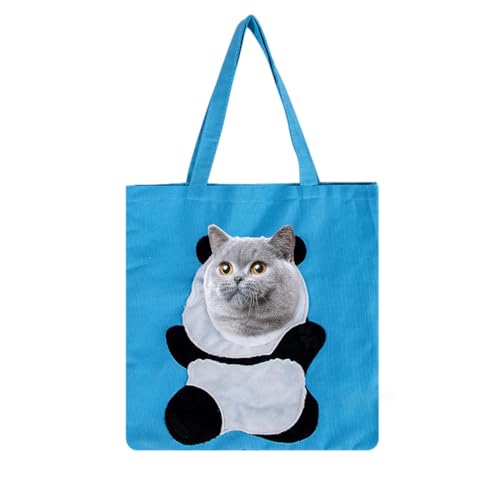 Zuasdvnk Katze Tragetasche, Welpenträgertasche,Pet Canvas Schulterbeutel Weiche Seitenschlinge Tragetasche | Bunny Cat Welpenträger zum Wandern, Campen, Reisen, Strand von Zuasdvnk