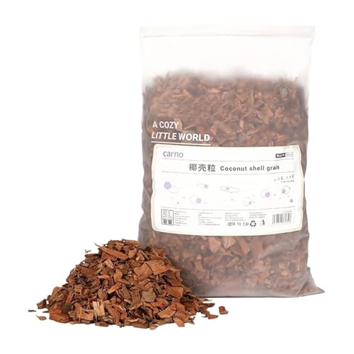 Zuasdvnk Rennmausbettwäsche, Hamsterbettwäsche, Natural Coco Chip Small Animal Bettzeug, Wärmeissipation, Habelslebensraumdekor für Gerbil, Geruchskontrolle von Zuasdvnk